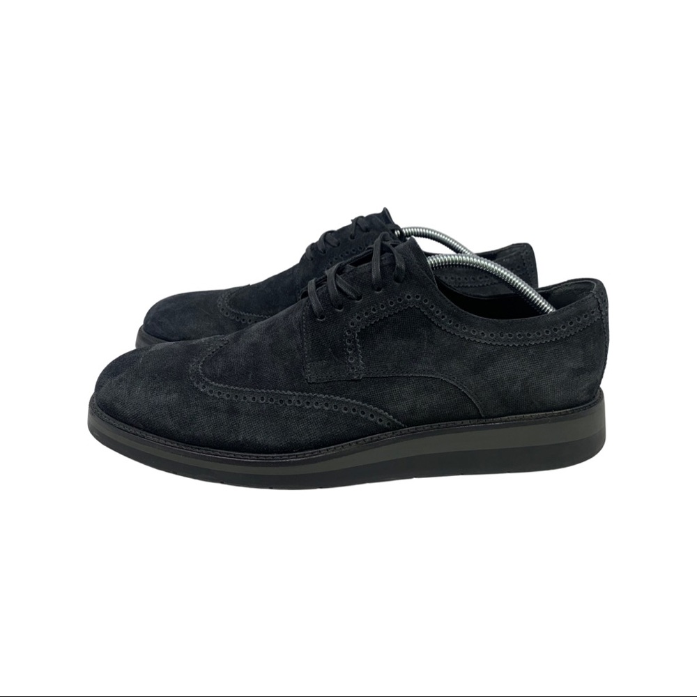 Vince Men’s Black Pryce Wingtip Oxford Lace Up Shoes Rubber Soles Size 11M